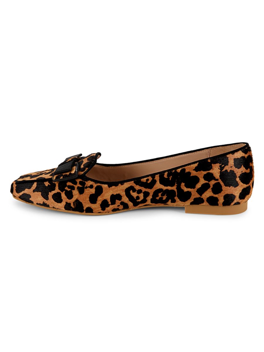 Лоферы Bowlinda с леопардовым принтом из телячьей шерсти Stuart Weitzman, цвет Classic — фото 4