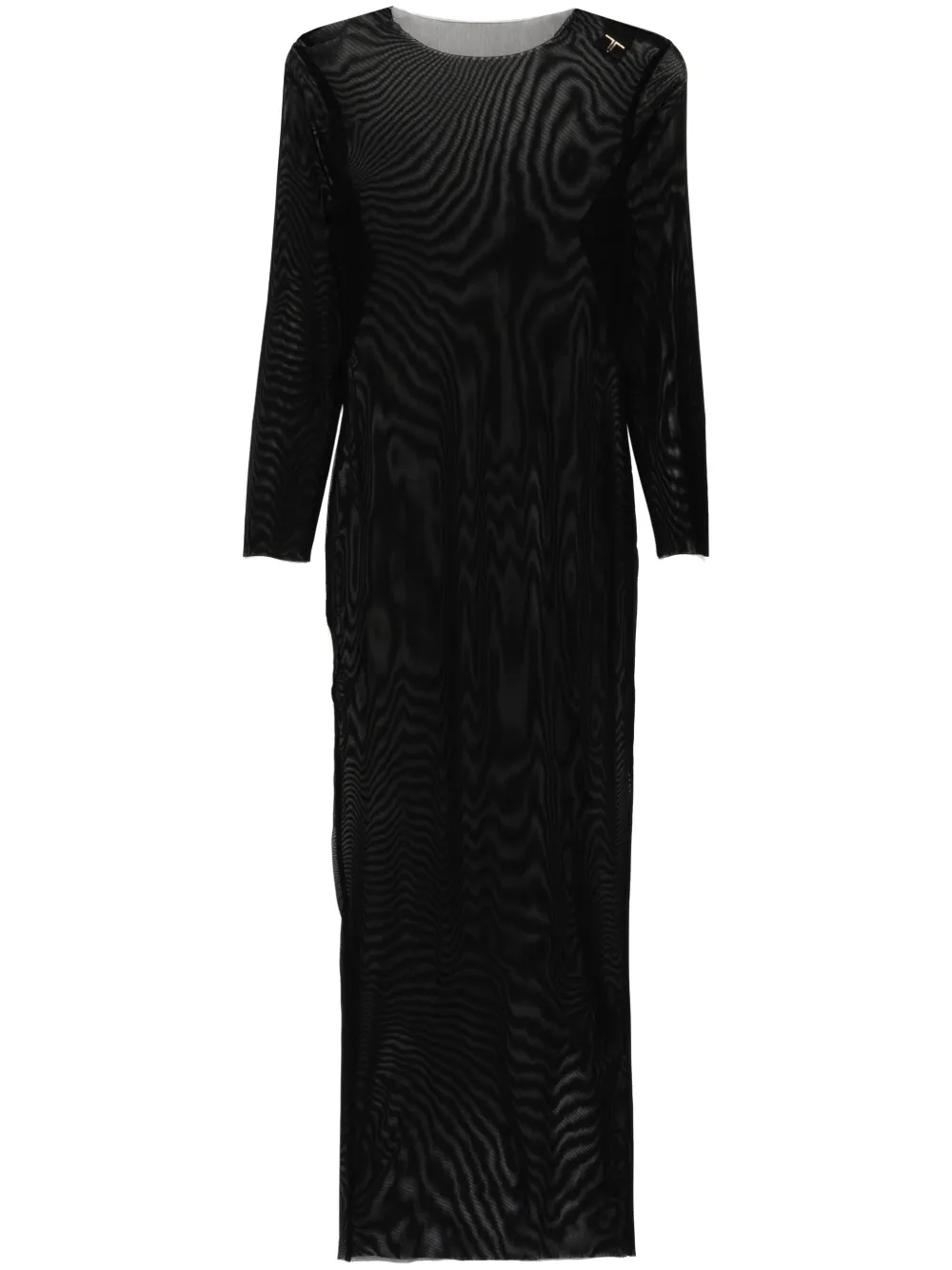 

Полупрозрачное платье Tessitura Body Couture, черный