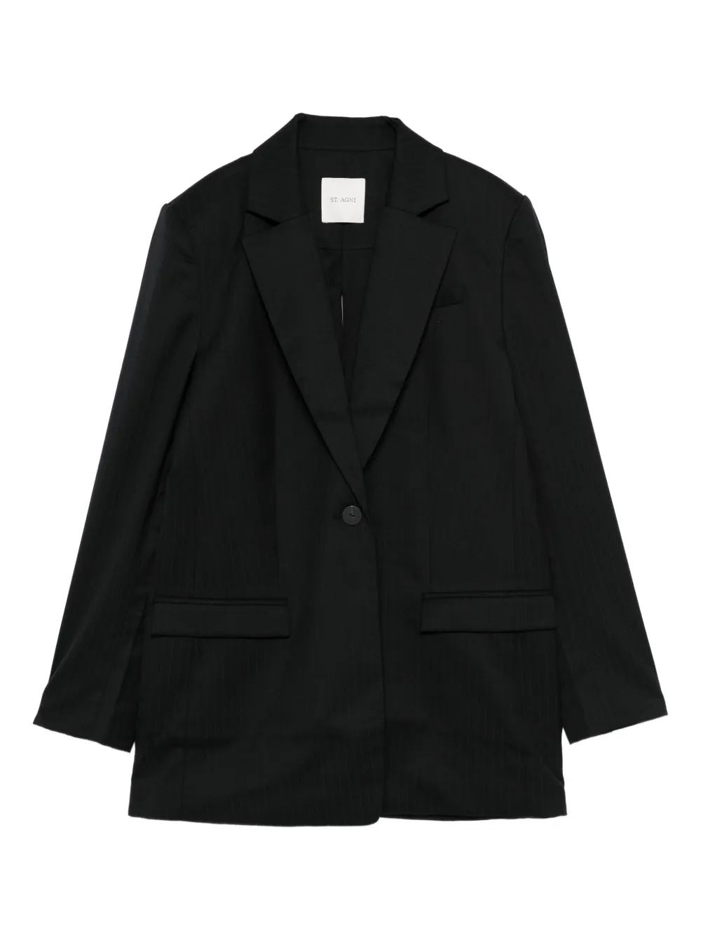 

Жакет в полоску с разрезом St. Agni, черный