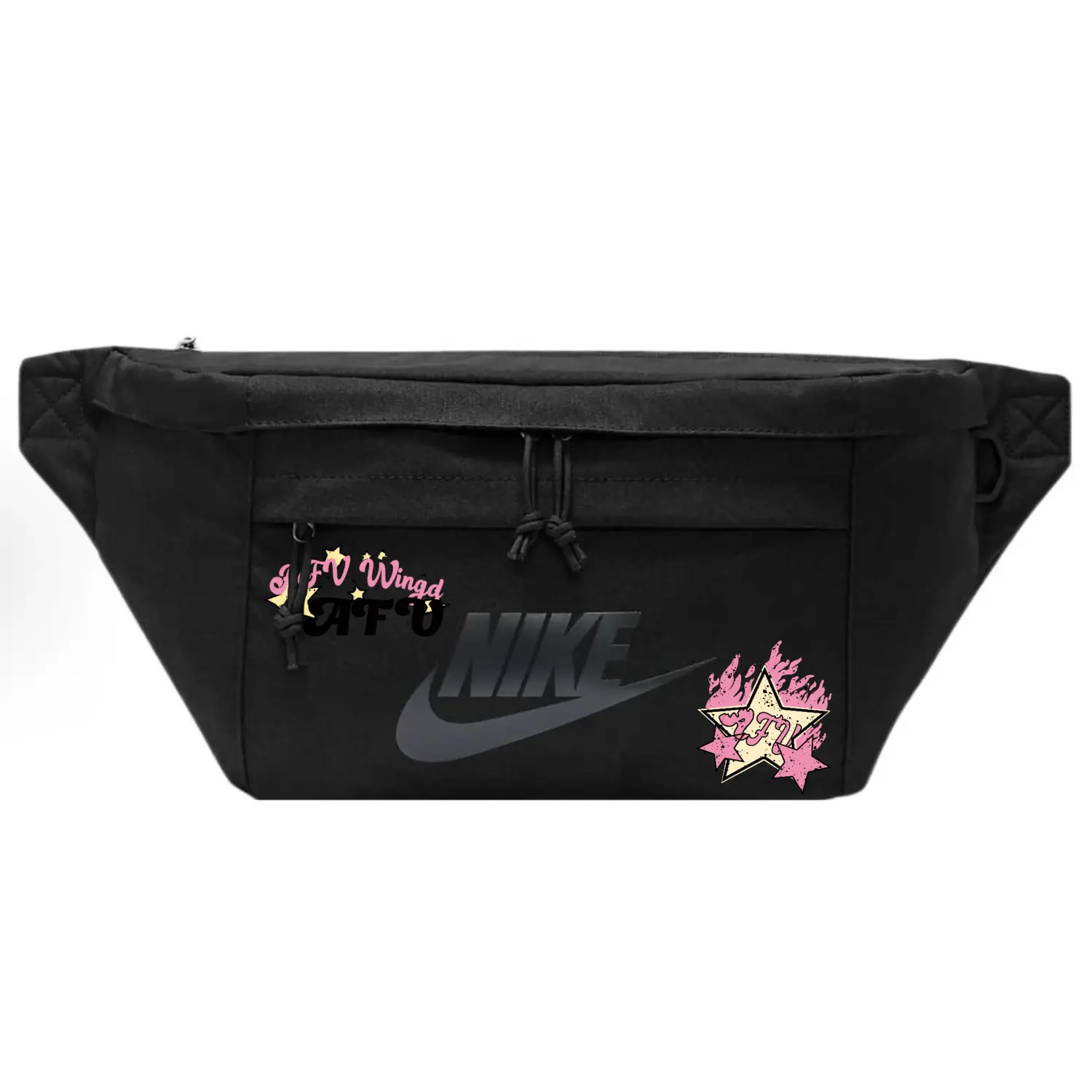 

Тканевая поясная сумка Regular Unisex черная Nike, Flame Stars