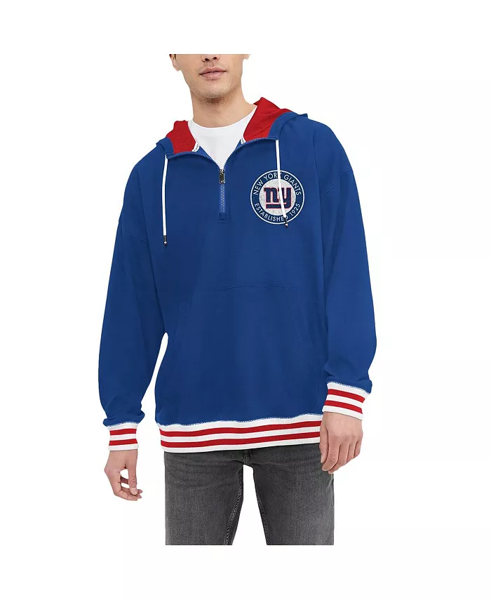 

Мужская худи с молнией на четверть Royal New York Giants Aaron Tommy Hilfiger