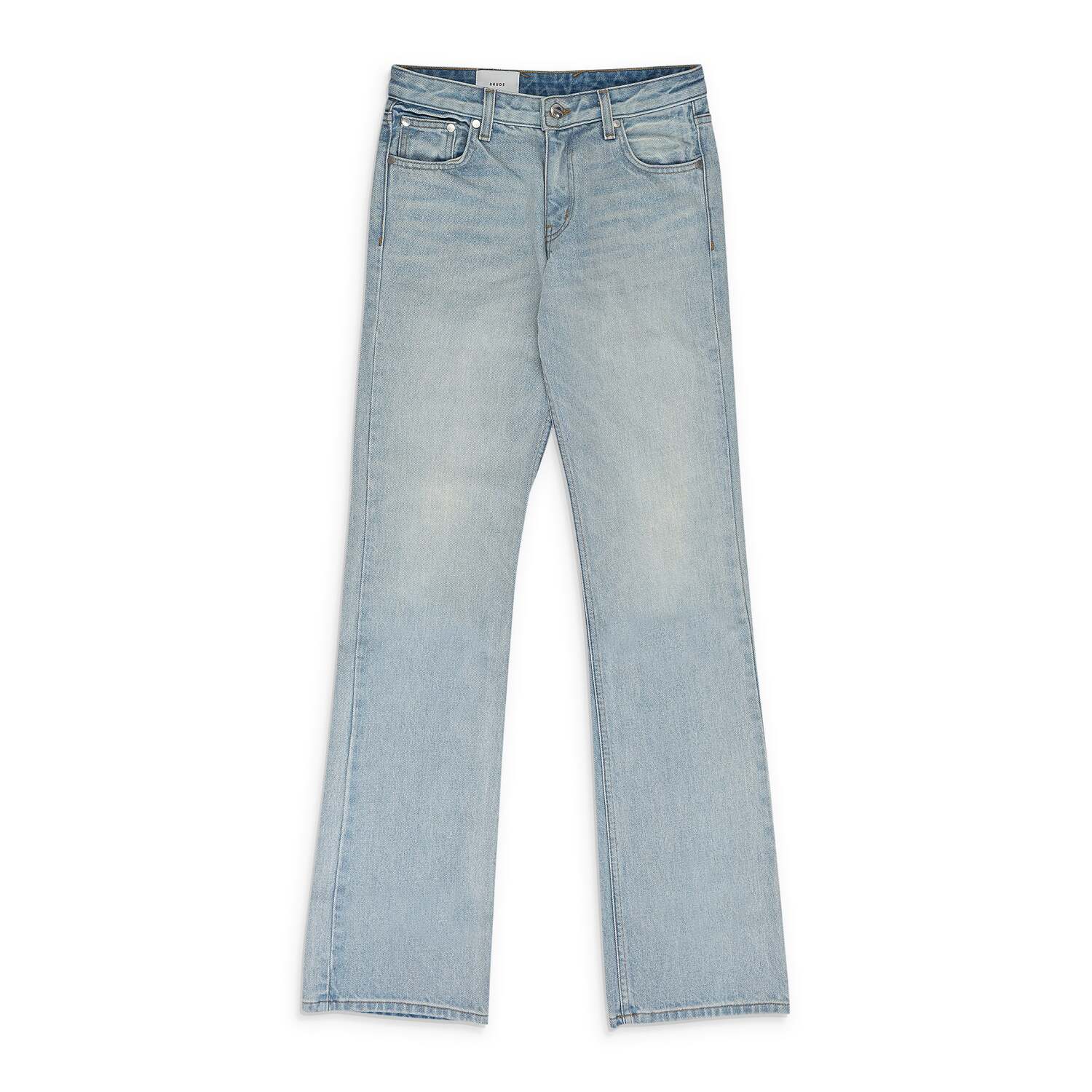 

Rhude Джинсы-клеш цвета индиго с низкой посадкой