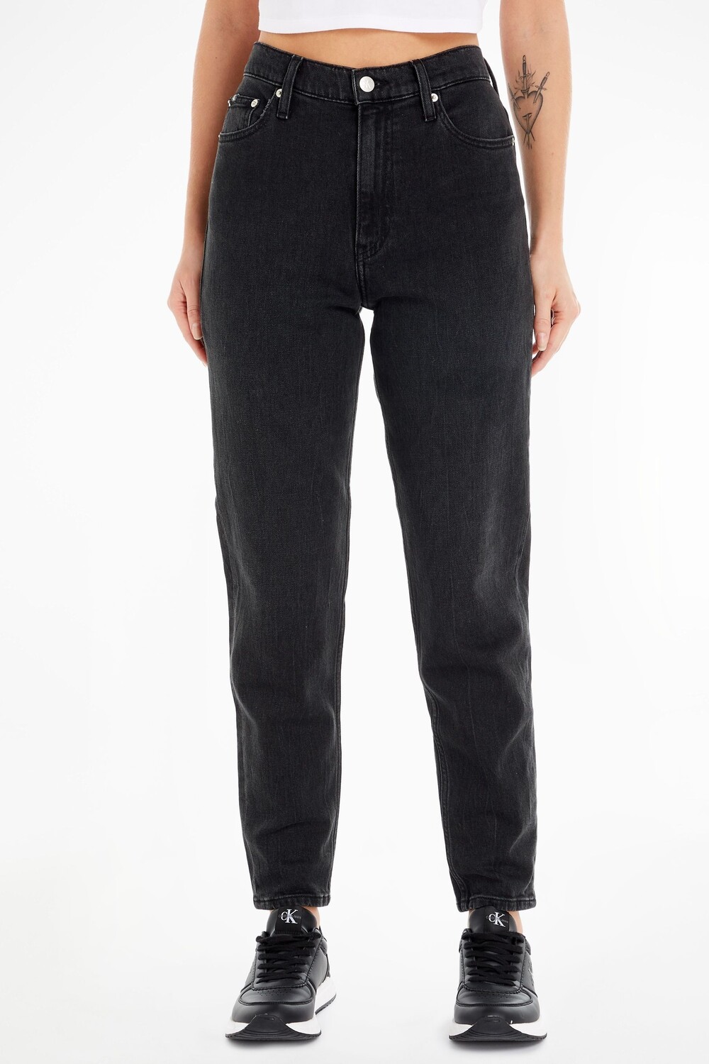 

Черные джинсы кроя для мамы Calvin Klein Calvin Klein Jeans, черный