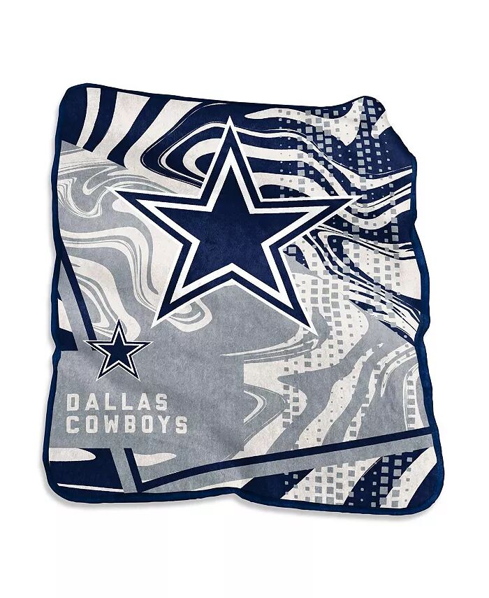 

Декоративное одеяло Dallas Cowboys с завитками Raschel размером 50 x 60 дюймов Logo Brands, серый