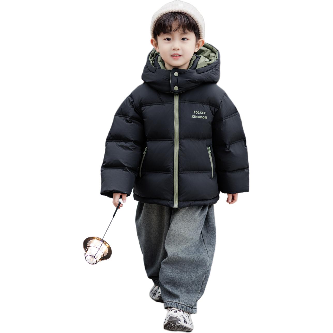 

Пуховик для детей 3-7 лет на осень и зиму Disney, черный