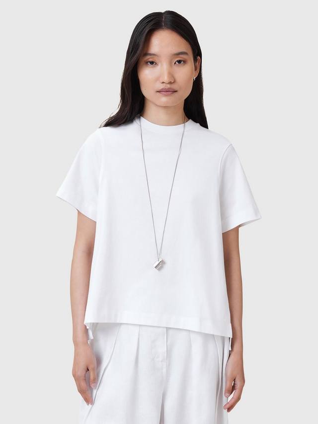 

Футболка Pia с короткими рукавами и плиссировкой AllSaints, Optic White