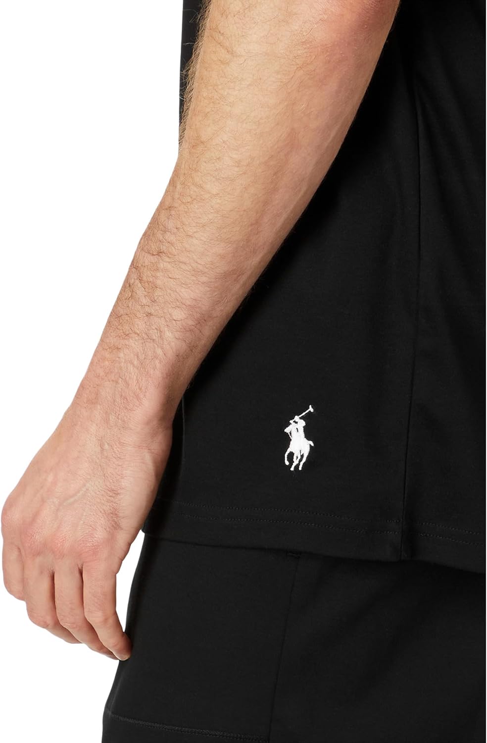 Мужская футболка с короткими рукавами из мерсеризованного хлопка POLO RALPH LAUREN, Polo Black — фото 3