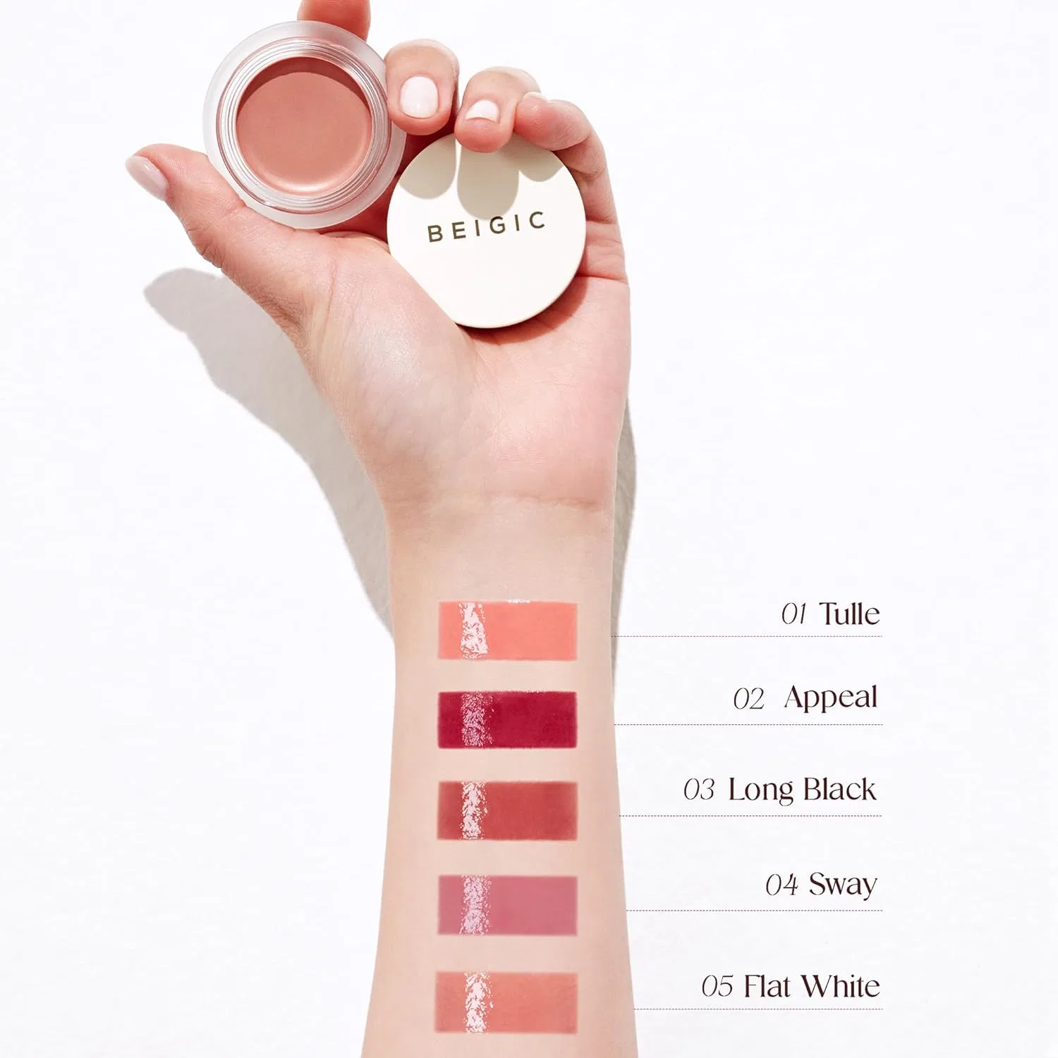 Бальзам для губ и щек Flat White BEIGIC 4 г — фото 3
