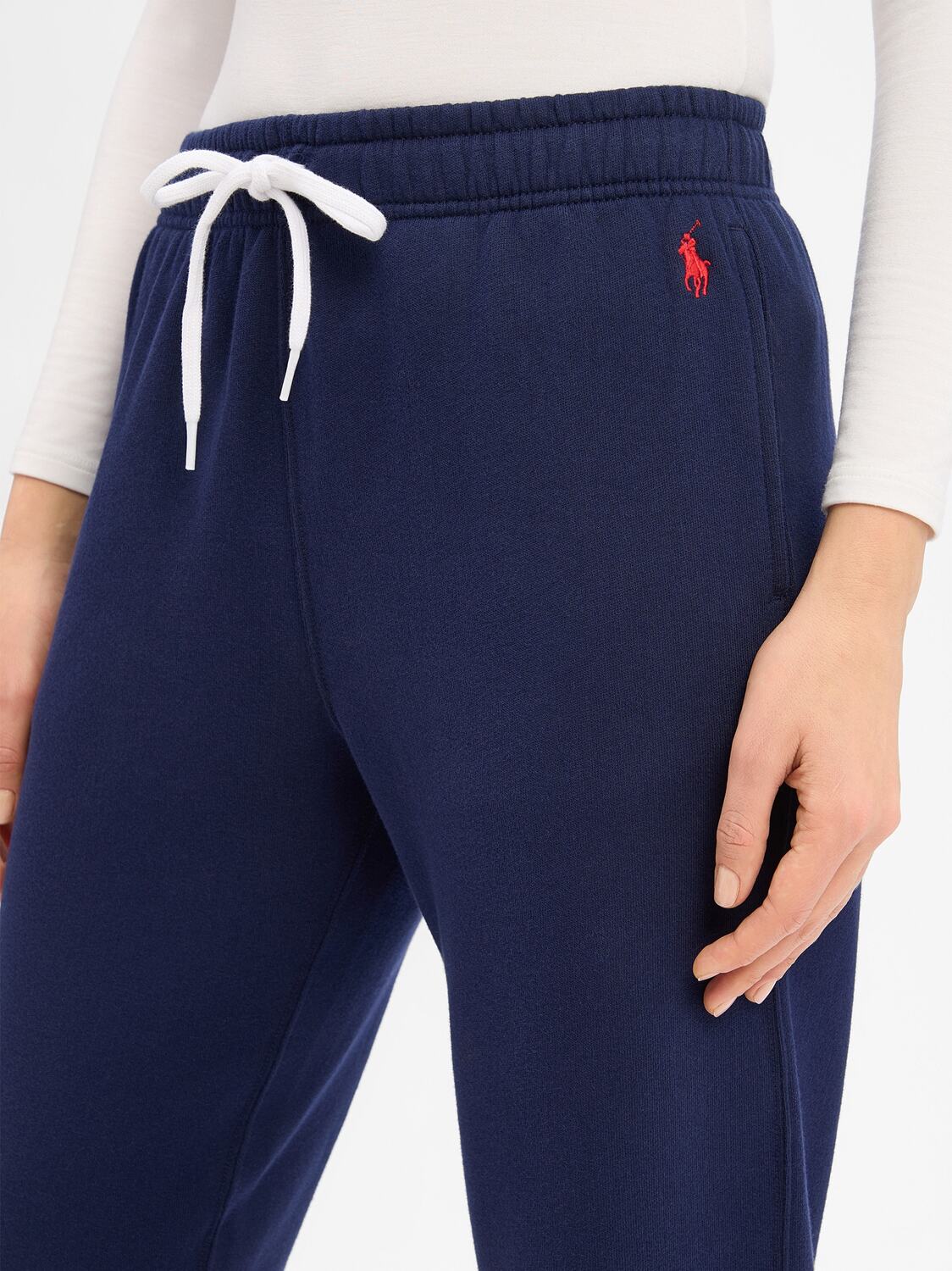 Polo Ralph Lauren Штаны свободного кроя в синем цвете — фото 3