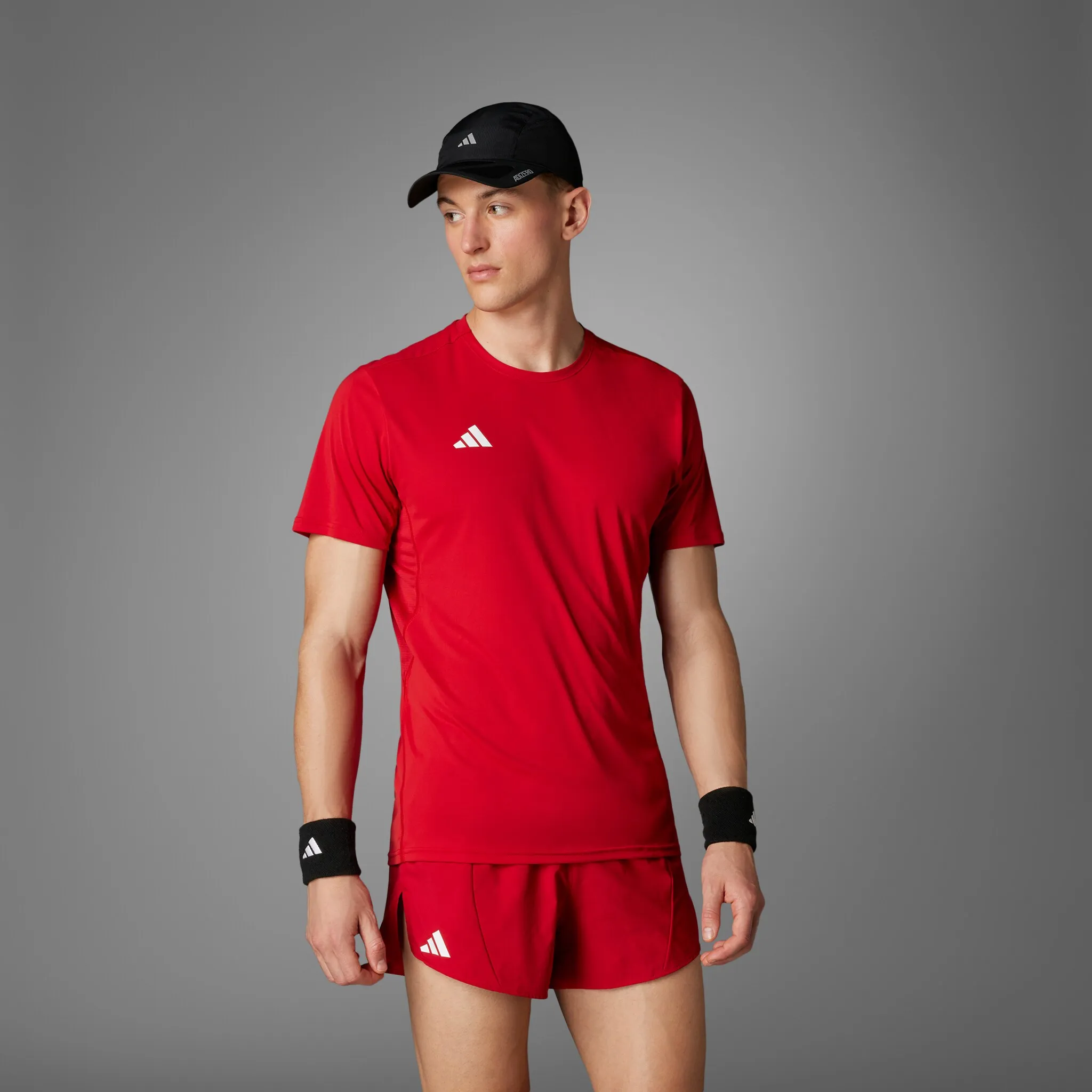 Футболка для бега adidas Performance "ADIZERO E TEE", цвет Team Power Red 2 — фото 4