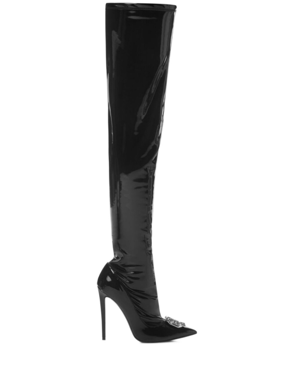 Philipp Plein сапоги из латекса Plein, черный