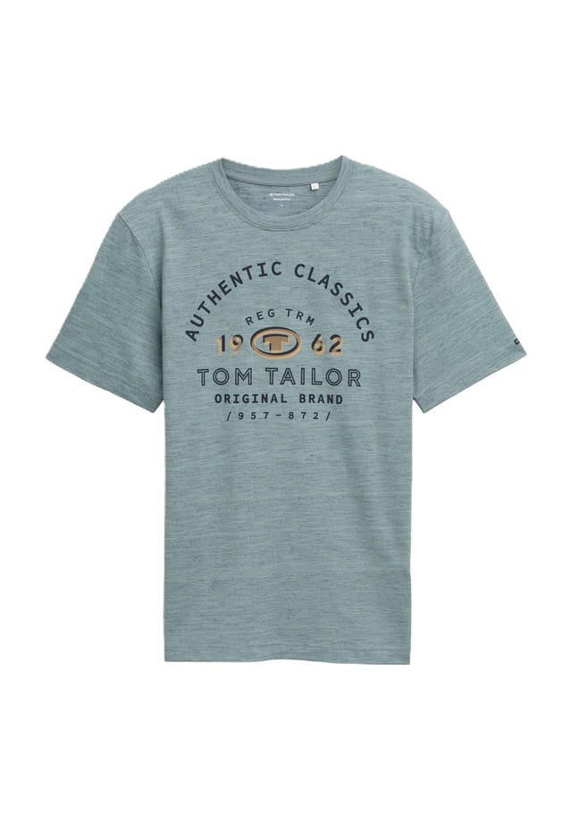 

Рубашка с круглым вырезом Tom Tailor, серый