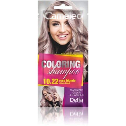 

Шампунь тонизирующий Rose Blonde освежающий цвет без аммиака и окислителей 40мл 10,22, Cameleo