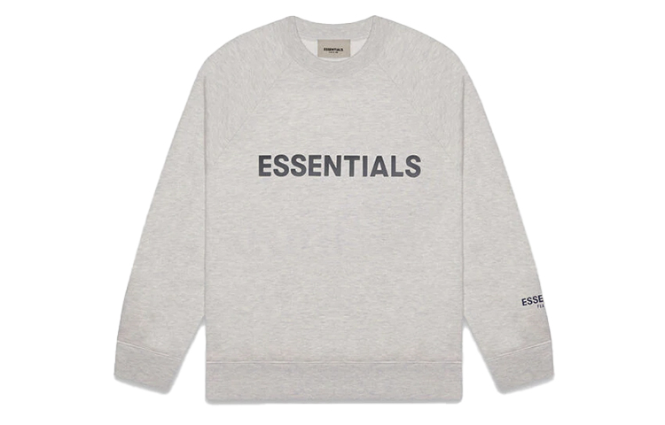 Футболка с аппликацией логотипом Fear Of God Essentials, овсяный — фото 2
