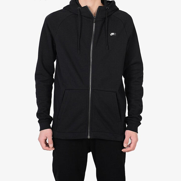 Куртка Nike Athleisure Casual Sports Cozy Wear-resistant Hooded Jacket Black, черный — фото 3