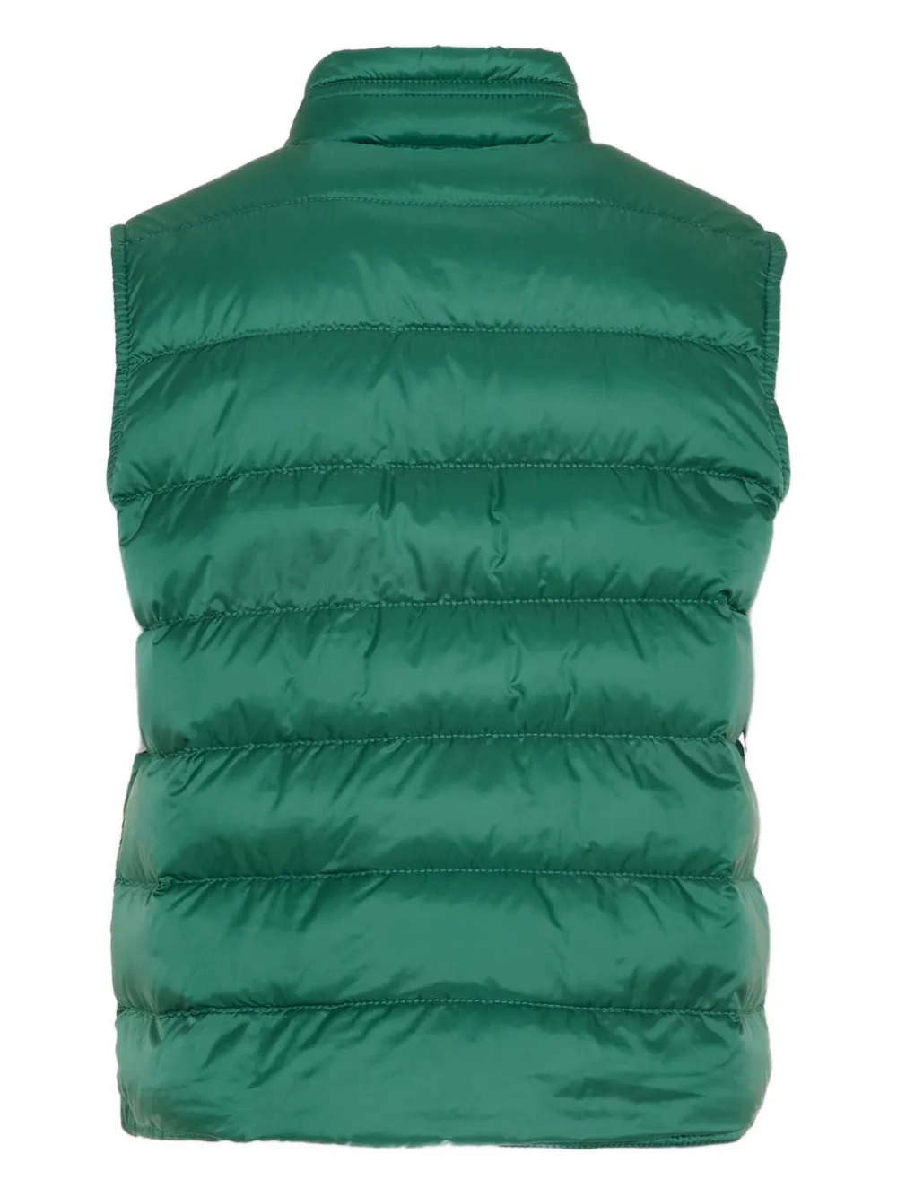 Стеганый утепленный жилет Moncler Enfant, зеленый — фото 2