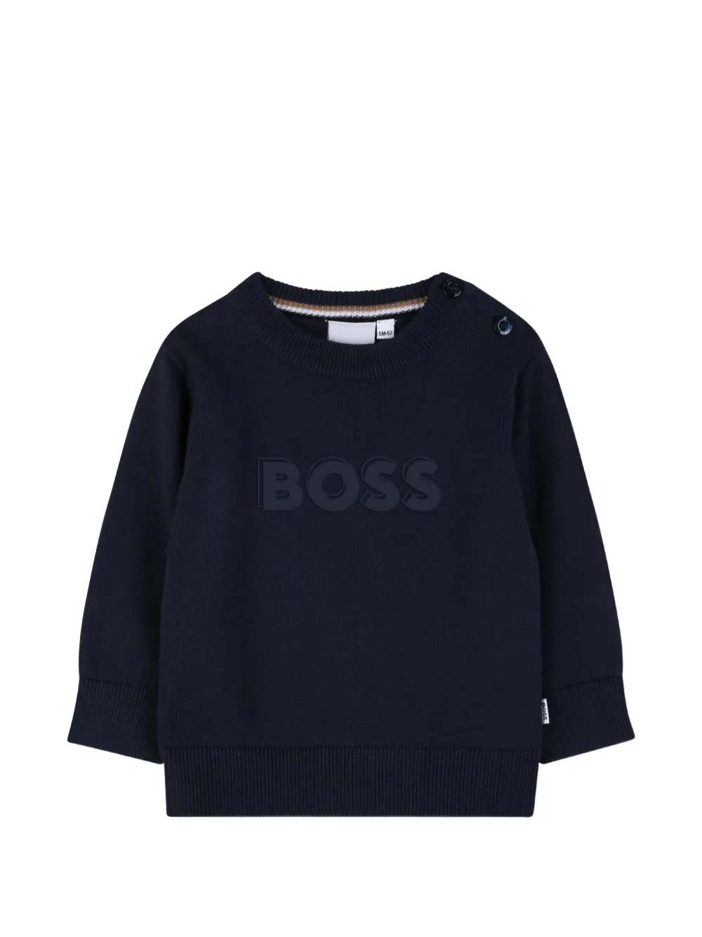 

Толстовка с логотипом Boss Kidswear, синий