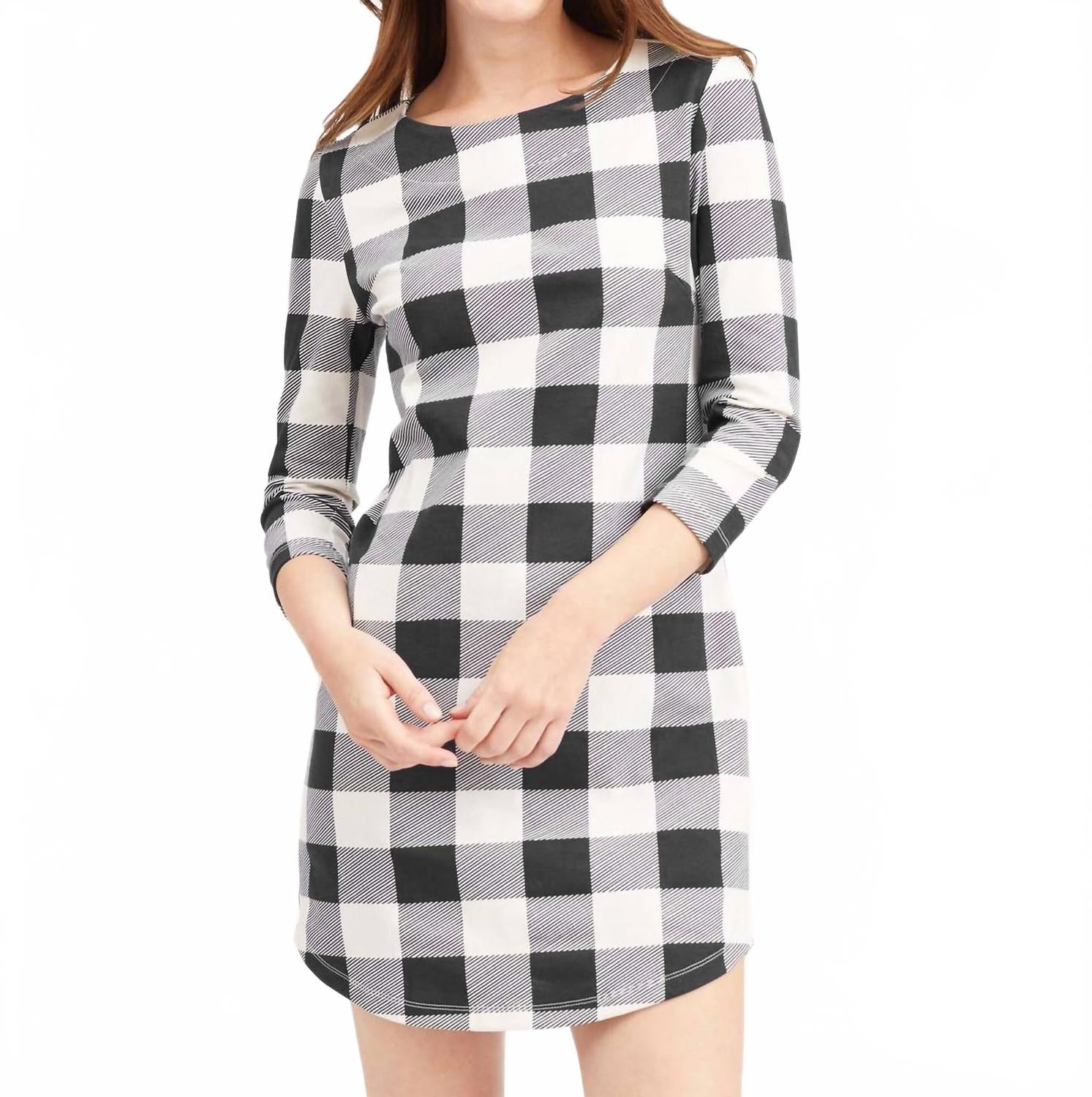 

Мини-платье Hinckley в клетку Buffalo Check, черное Mahi Gold, Buffalo Check In Black