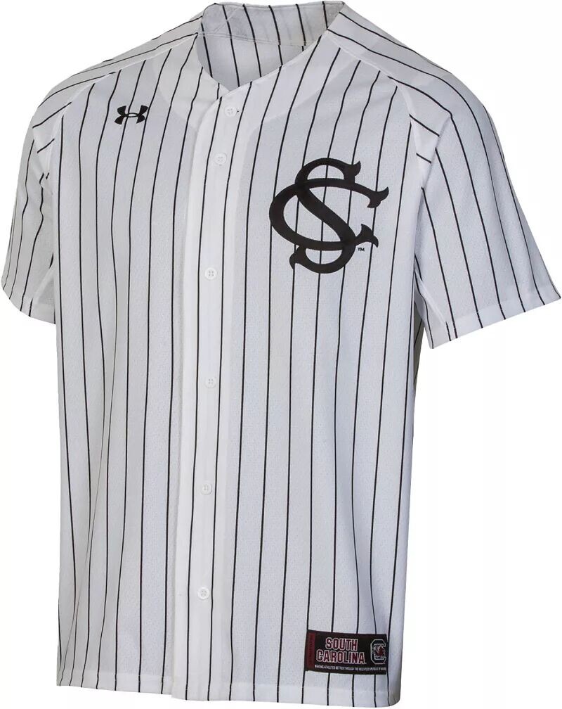

Мужская белая бейсбольная майка Under Armour South Carolina Gamecocks