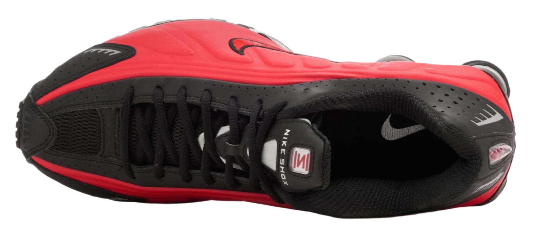 Кроссовки Nike Shox R4 University Red Black Metallic Silver — фото 3