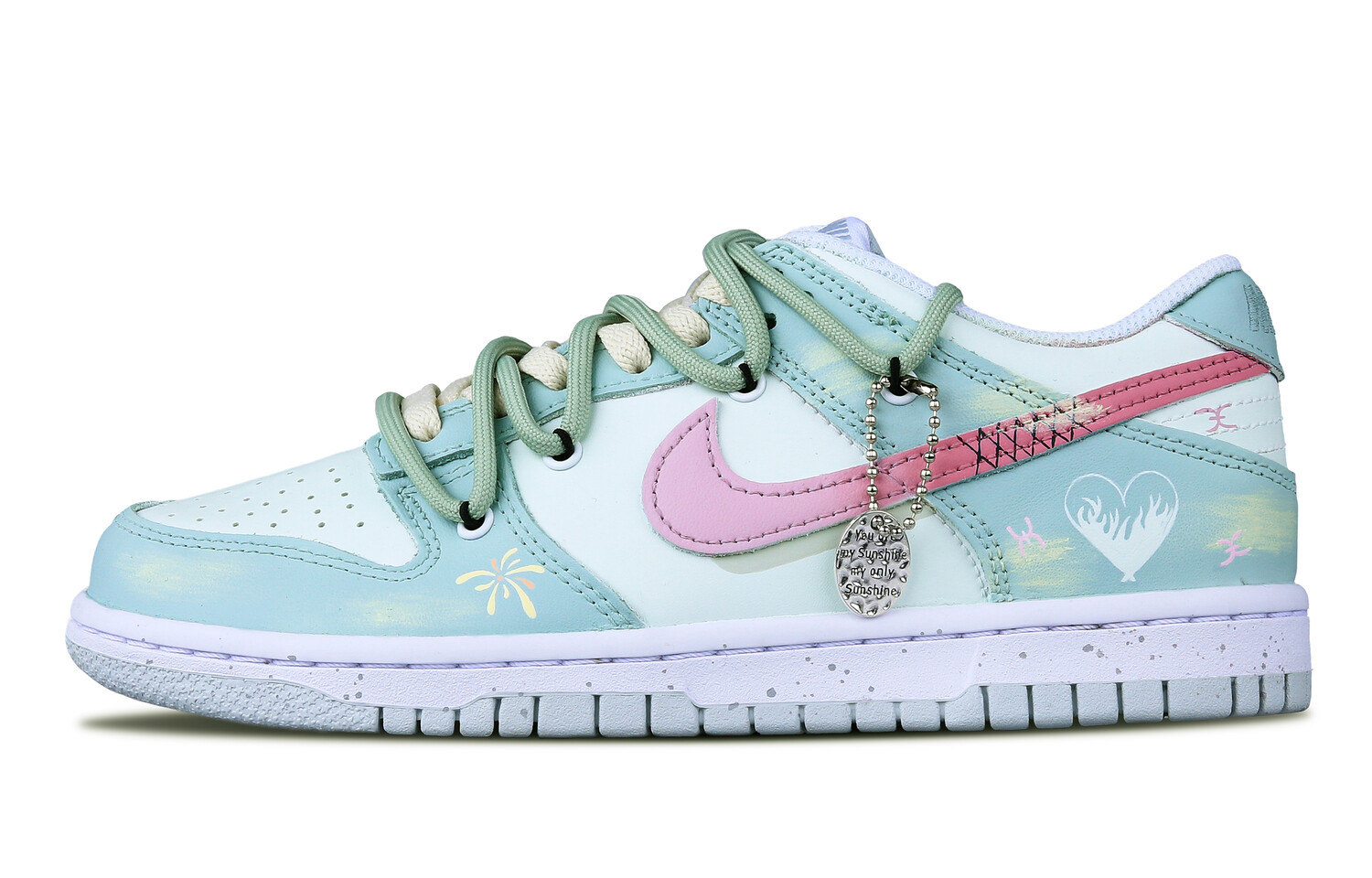 

Кроссовки Nike Dunk Skateboarding Shoes Women's Low-top Pink, цвет Pink Moon/Nori/Magnet