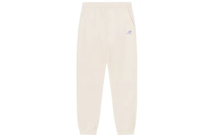 

New Balance Трикотажные спортивные брюки мужские цвета слоновой кости