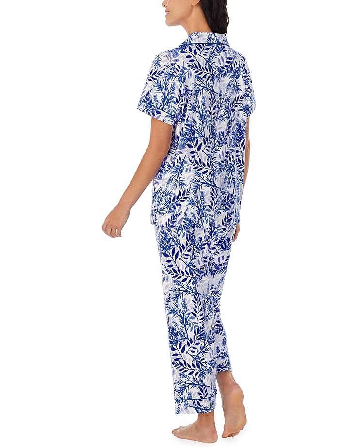 

Пижамный комплект Bedhead PJs Short Sleeve Cropped Pajama Set, цвет Leaves and Berries