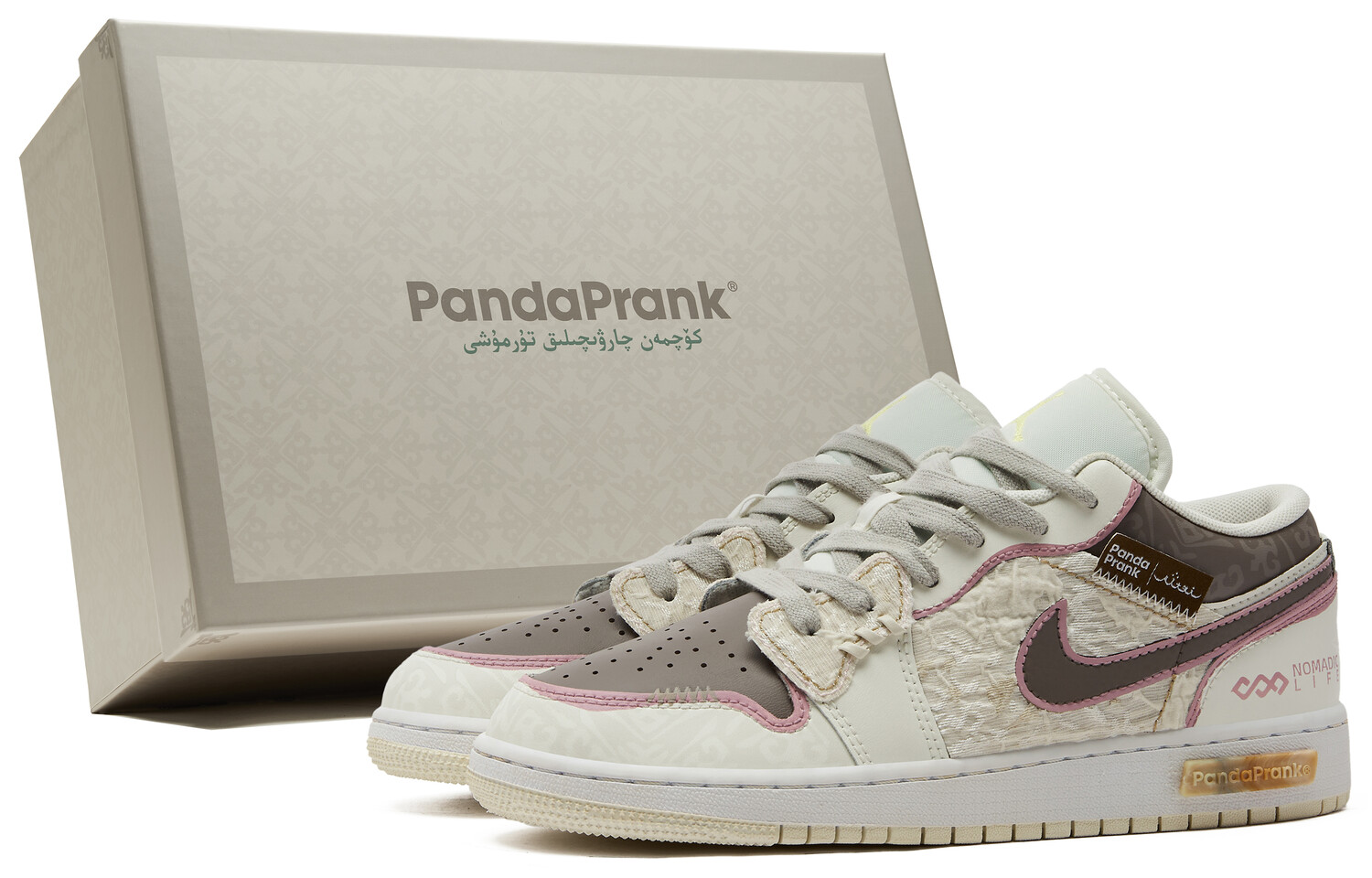 

Баскетбольные кроссовки Air 1 для детей, начальная школа Jordan, цвет Beige Pink