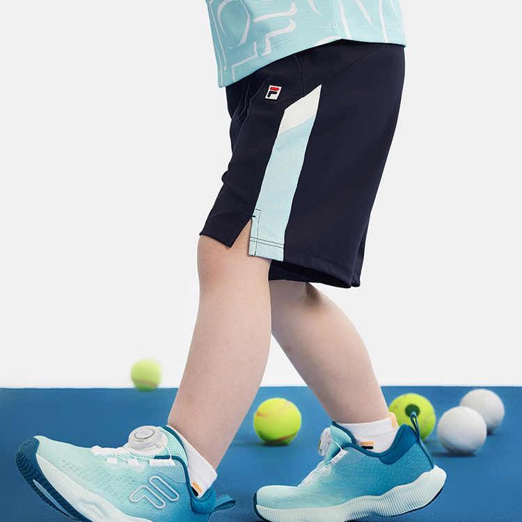 FILA KIDS Детские вязаные спортивные штаны для детей 3-7 лет royal blue — фото 4
