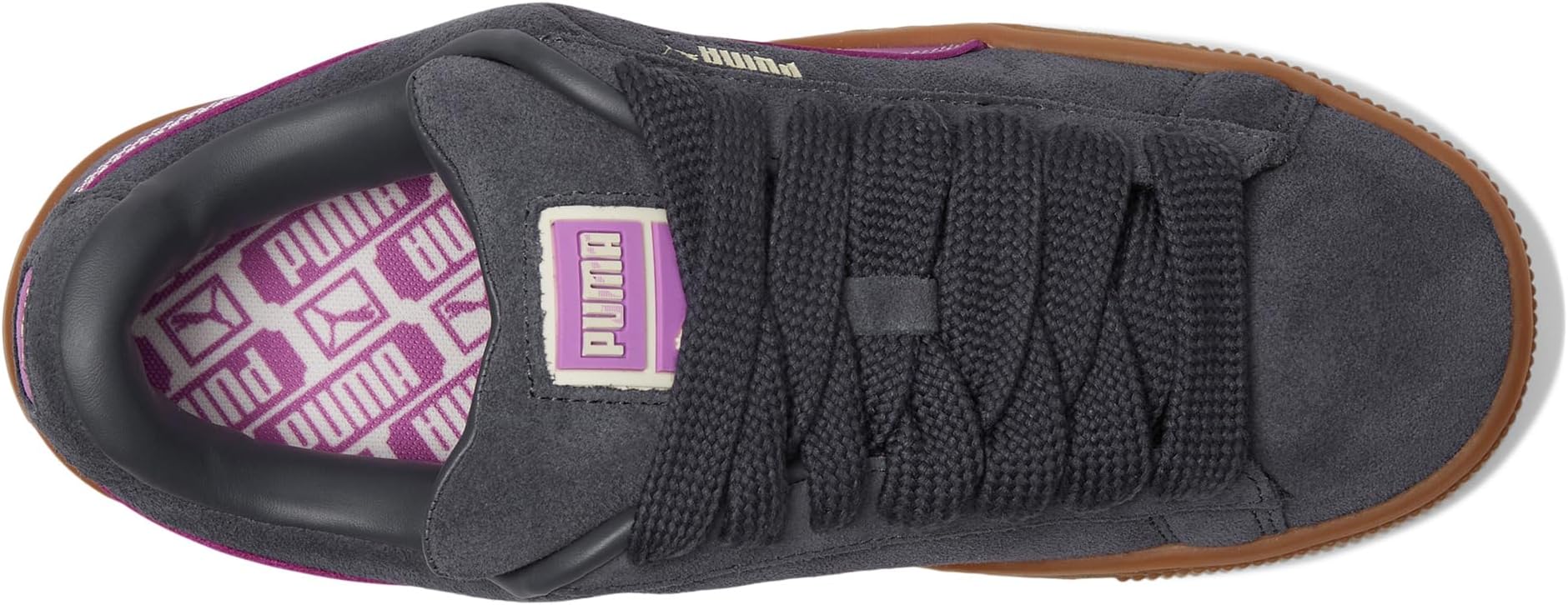 Кроссовки PUMA Suede XL, Galactic Gray/Wild Berry — фото 2