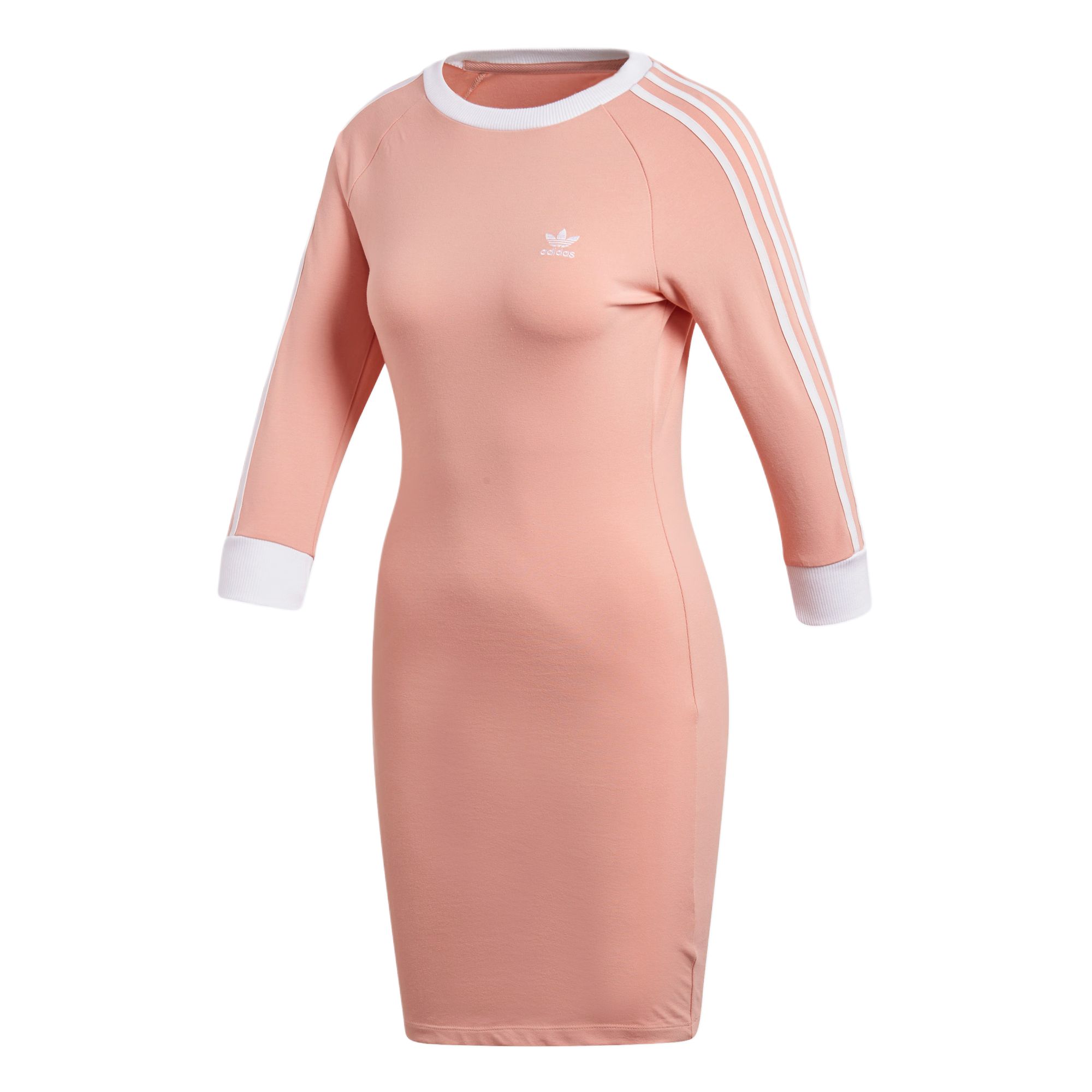 

Adidas Originals Женское платье с длинными рукавами, розовое