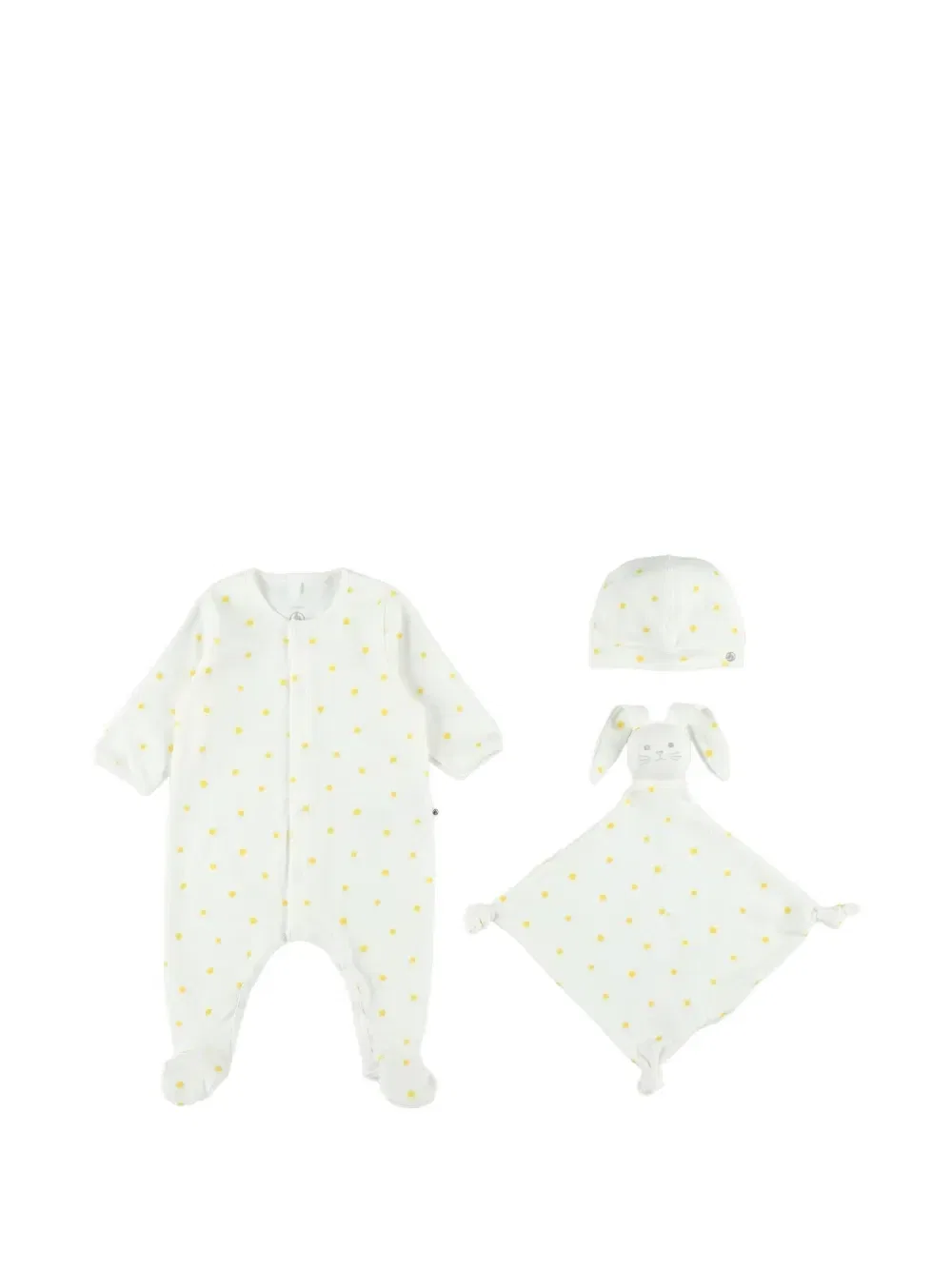 Комплект из трех предметов с принтом Petit Bateau, белый