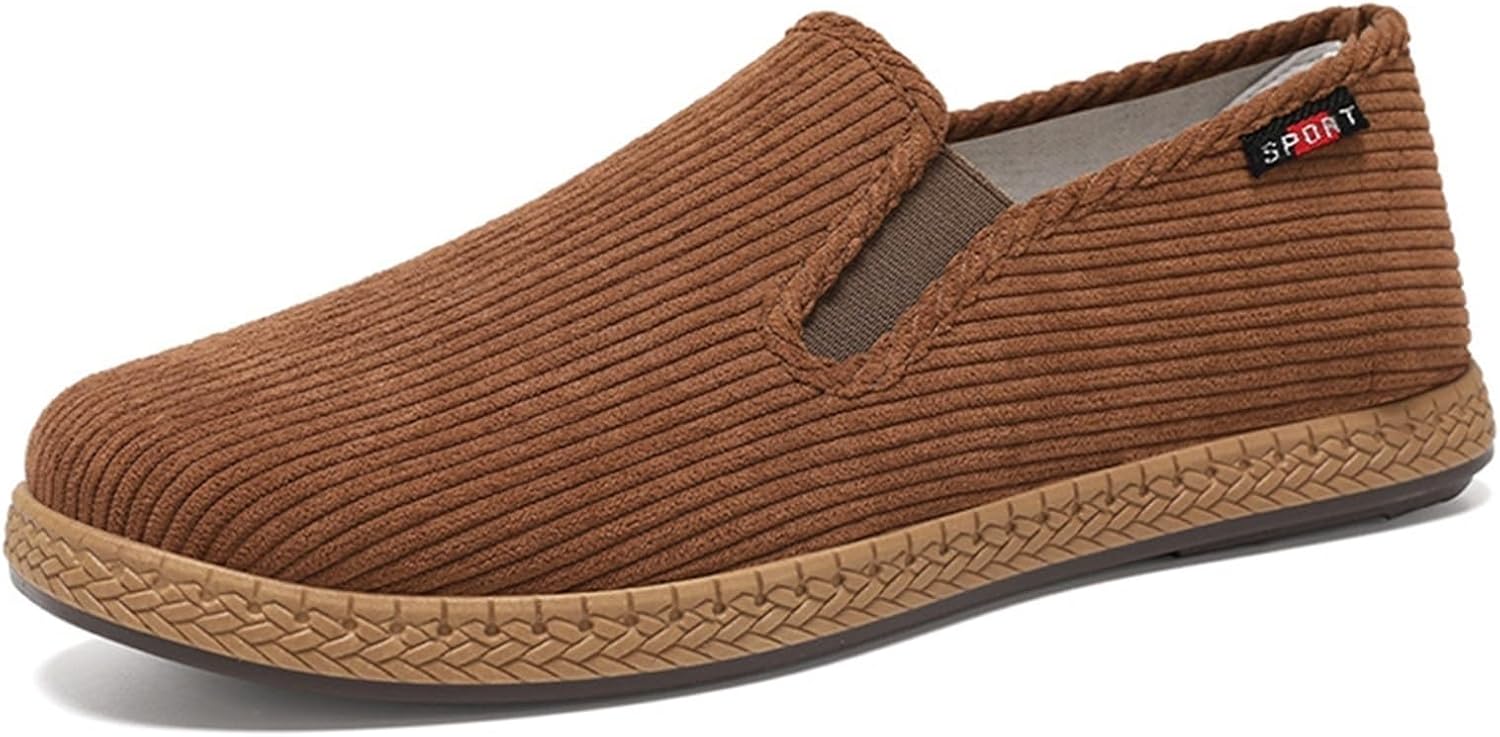 

Мужские лоферы слипоны Дышащие, комфортные, легкие, повседневные плоские прогулочные туфли для мужчин Generic, хаки