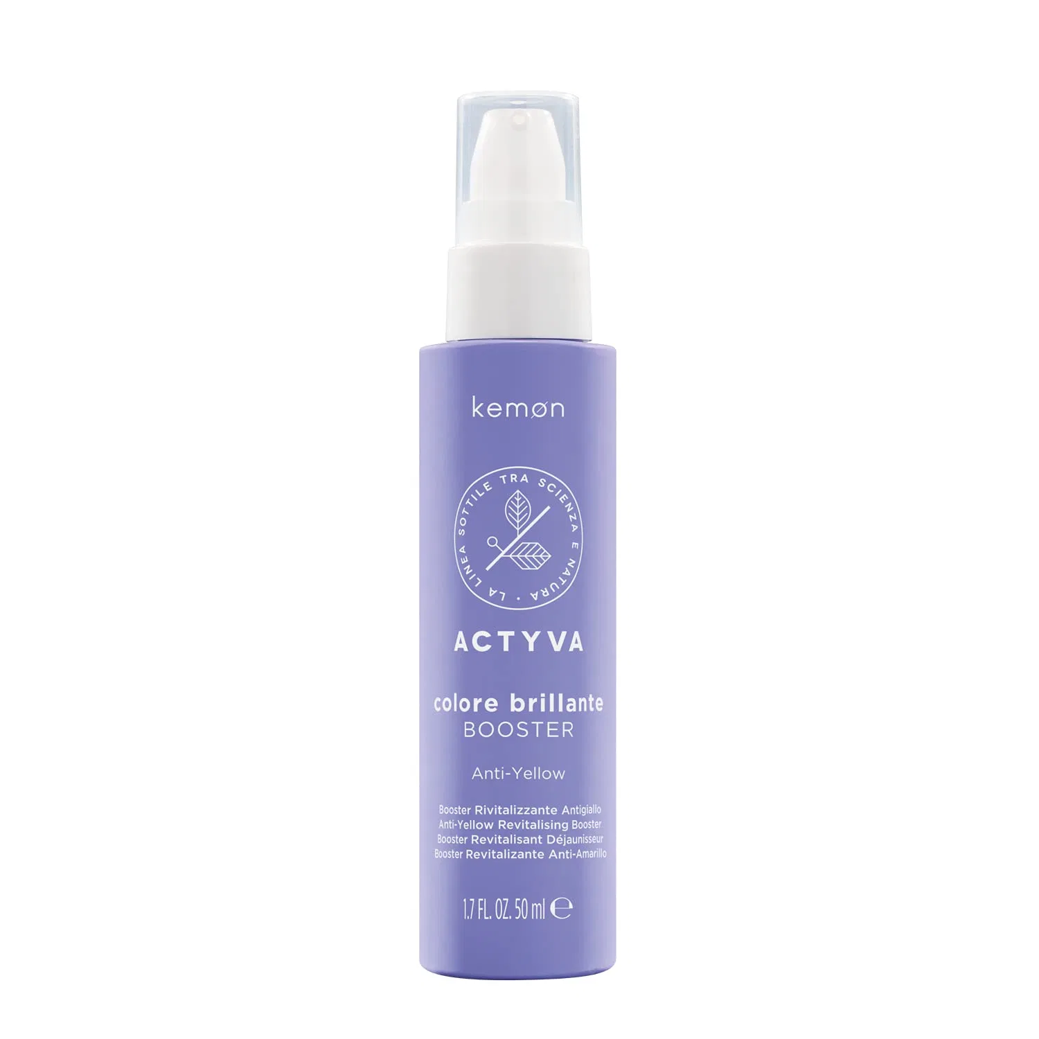 Бустер Kemon Actyva Brilliant Colour Anti-Yellow для окрашенных волос, 50 мл Kemon