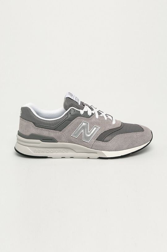 

997 серо-серебристые кроссовки New Balance, серый