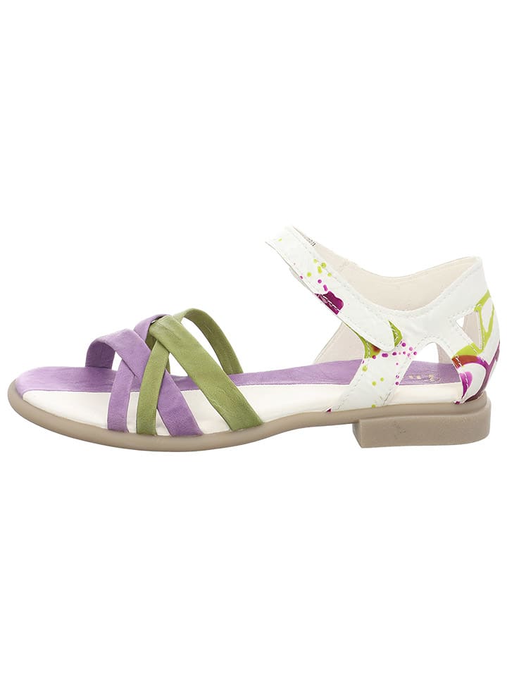 Классические босоножки Think!, цвет khaki/weiß/lila