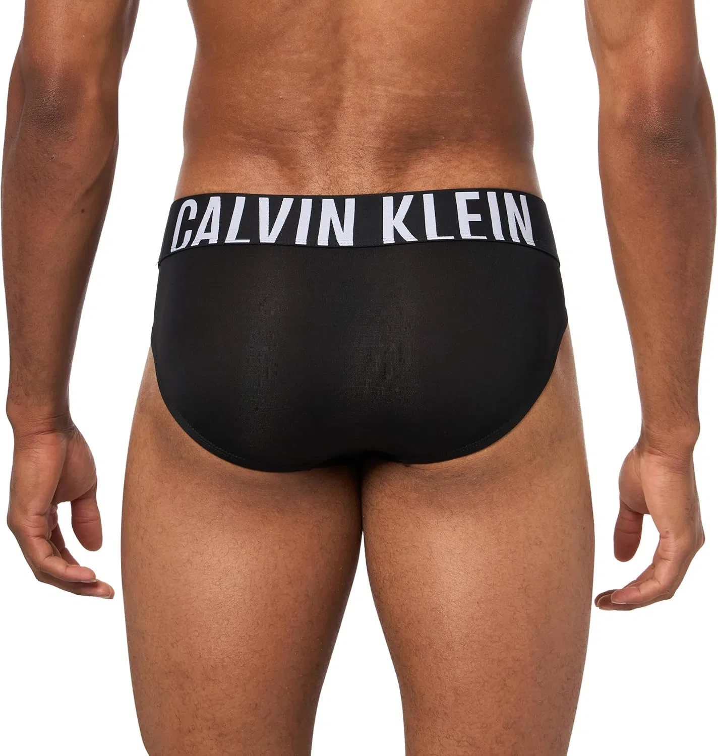Комплект трусов-брифов Calvin Klein Intense Power Hip, 3 предмета, черно-белый/черно-розовый/черно-темно-зеленый — фото 3