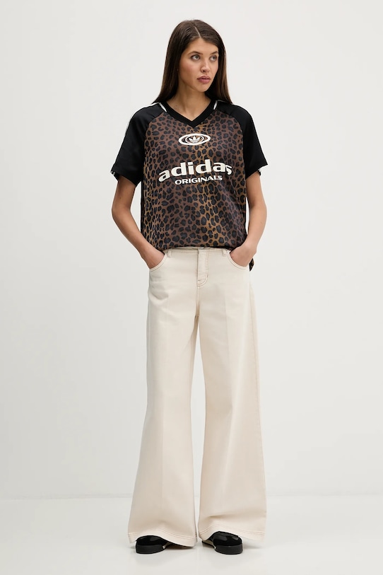 Футболка stn fball Adidas Originals, коричневый — фото 2