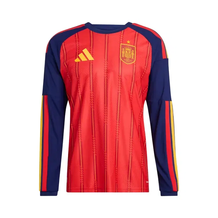 Футболка джерси Adidas Spain 26 Home Authentic Long Sleeve, красный