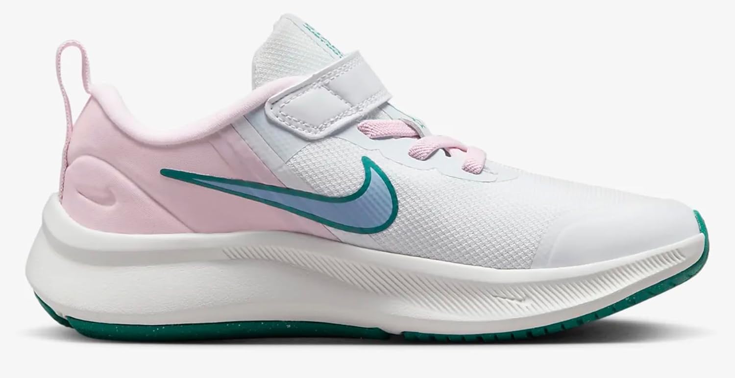 Кроссовки для гимнастики Nike Star Runner 3 (PSV), унисекс, детские, белый/розовый — фото 4