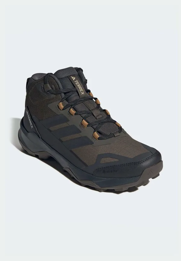 Походные ботинки skychaser ax5 средней высоты с мембраной gore-tex Adidas Terrex, Shadow Olive/Carbon/Bronze Strata — фото 2