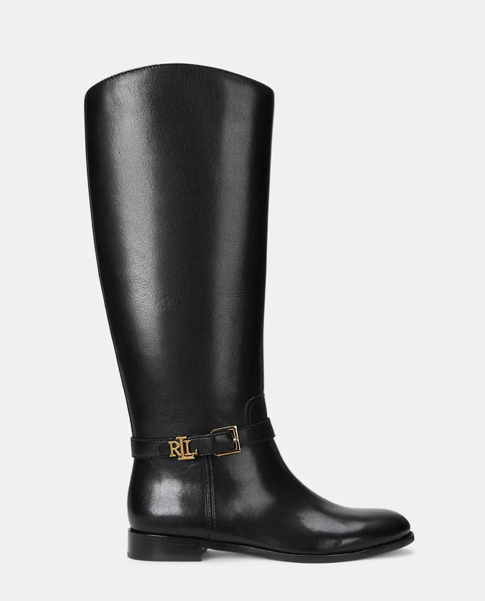 

Женские кожаные ботинки Brooke Tall Lauren Ralph Lauren, черный