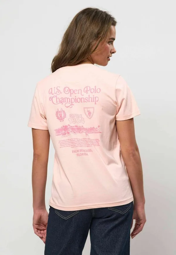 Футболка с принтом uwmisty U.S. Polo Assn., Impatiens Pink