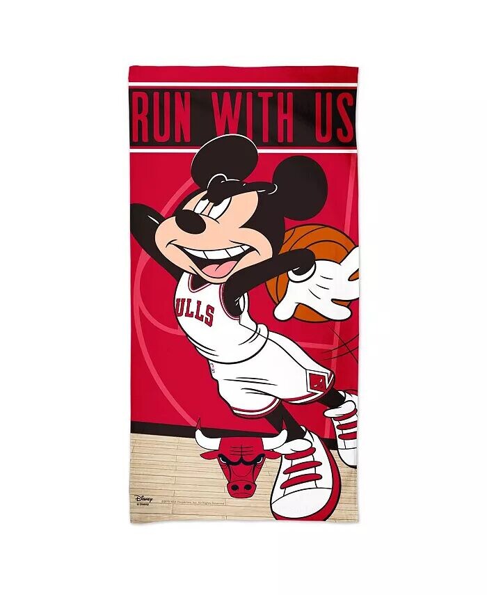 

Пляжное полотенце Disney Spectra Chicago Bulls 30 x 60 дюймов Wincraft, красный