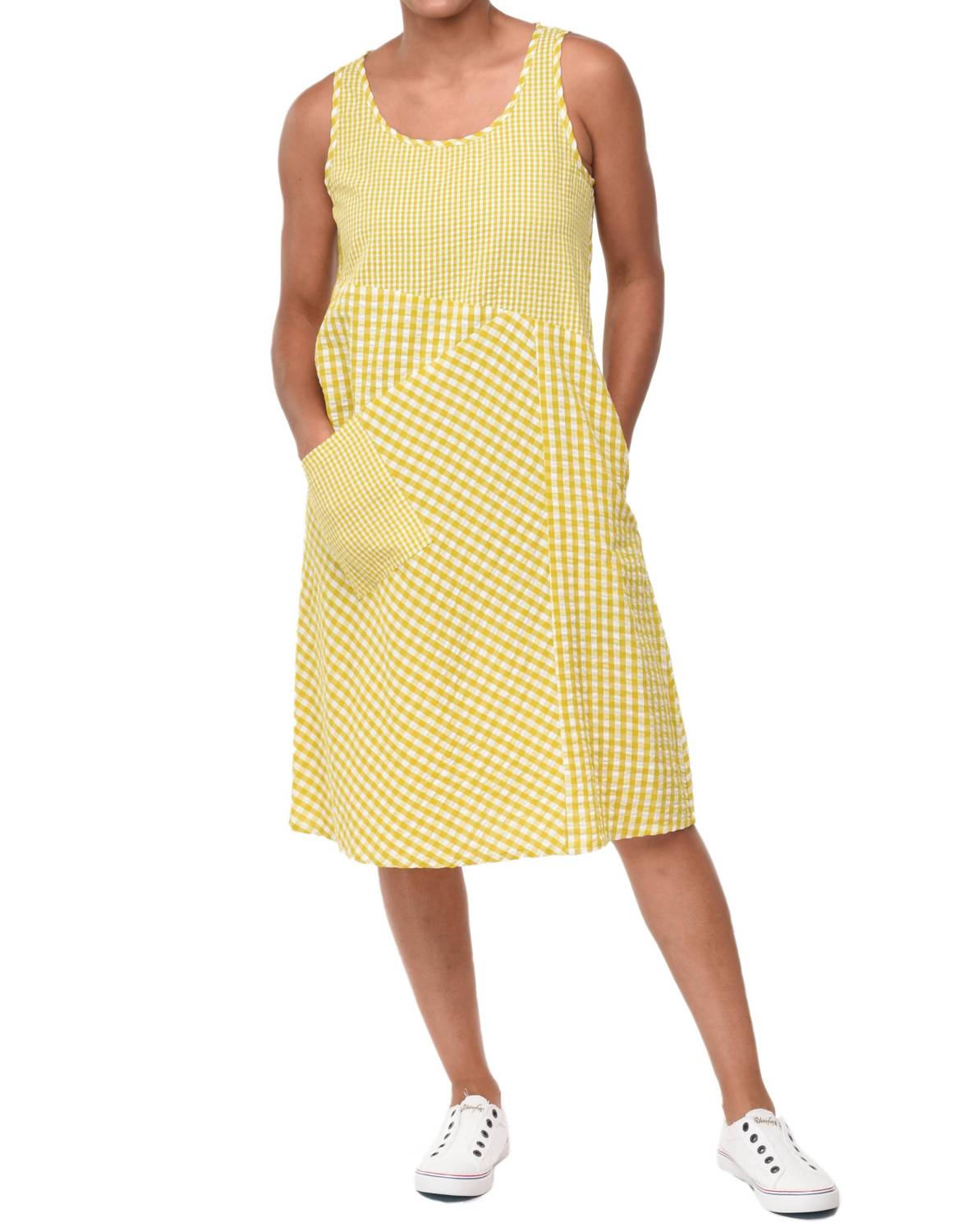 

Платье Dawson в клетку "Золотая рыбка" Tulip Clothing, Goldfish Checks