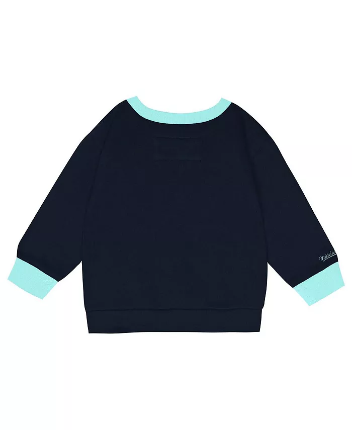 Детский комплект из флисовой толстовки и брюк Seattle Kraken с оверсайз кроем Two-Piece Oversized Block Buster Mitchell & Ness — фото 3