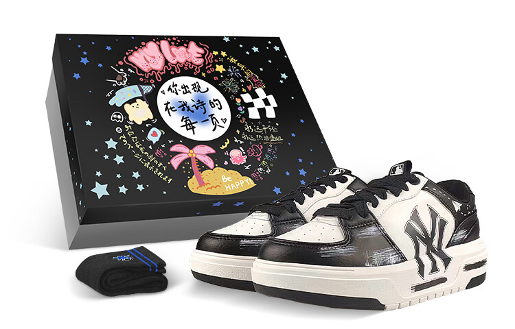 

Кроссовки для скейтбординга Chunky Liner унисекс с низким верхом черного/белого цвета Mlb, Черный, Кроссовки для скейтбординга Chunky Liner унисекс с низким верхом черного/белого цвета Mlb