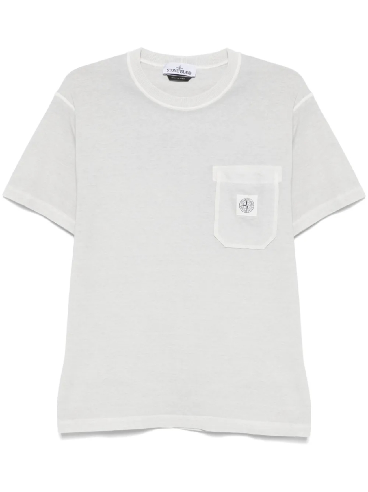 

Футболка Stone Island Fissato-effect из органического хлопка, серый