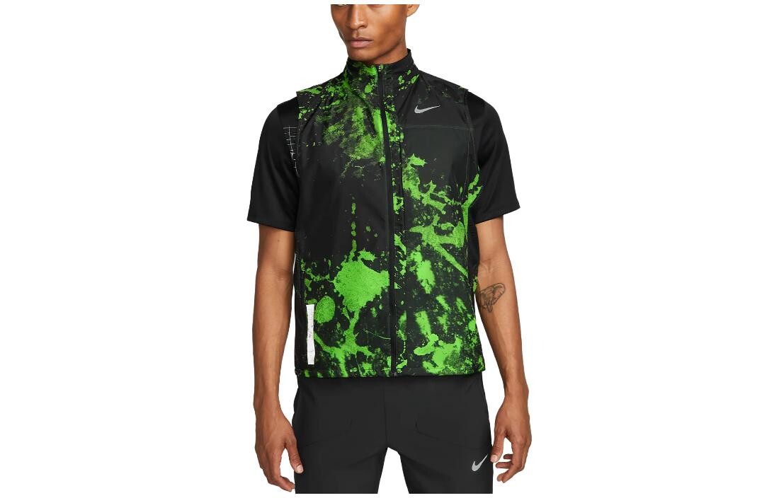 Куртка мужская черная/зеленая Nike, черный/зеленый
