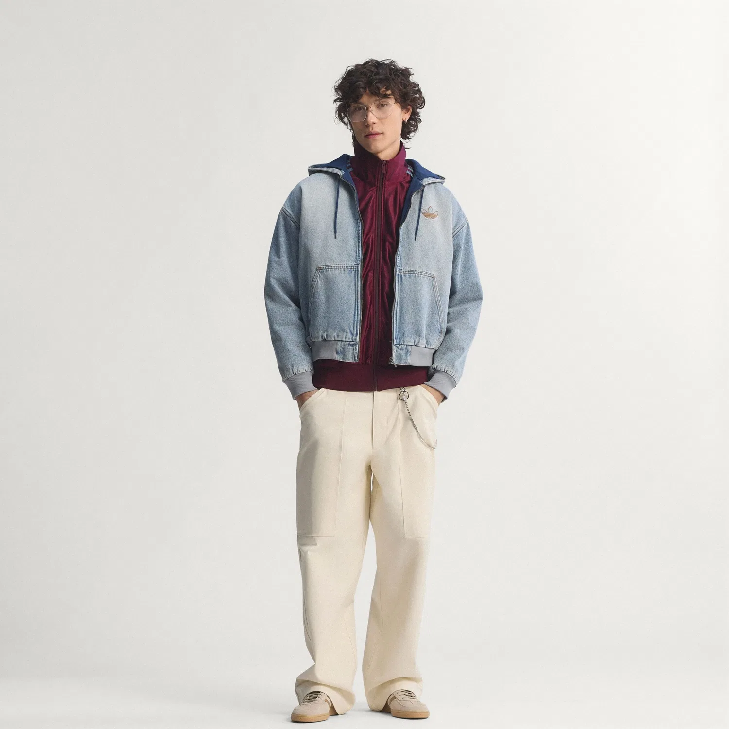 Мужская джинсовая куртка с подкладкой ke0131 от Adidas — фото 3